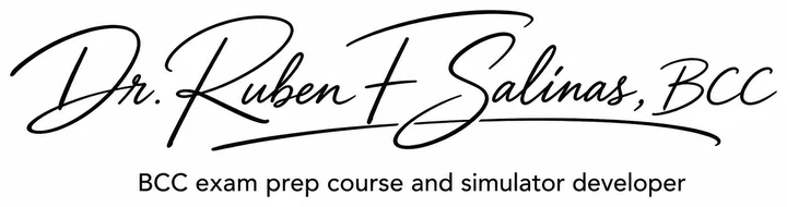Signature of the BCC Exam Prep course creator